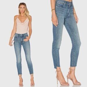 MOTHER Stunner Zip Ankle Step Fray Jeans in GOOD GIRLS DO Size 27